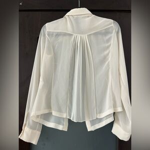 Elegant Sheer White Blouse